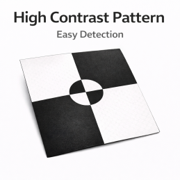 Self-adhesive GCP target 10x10 cm – UAV drone marker