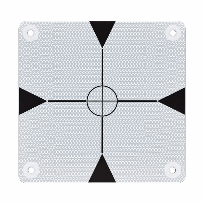 Reflektierende Zieltafel 25×25 cm aus Aluminium – für große Distanzen