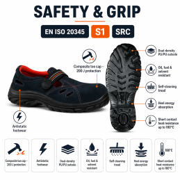 Sandały robocze Safetix SANDFOX BLUE S1 SRC