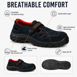 Safetix SANDFOX BLUE S1 SRC Safety Sandals
