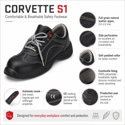 CORVETTE S1 SRC safety shoes with steel toe cap