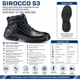 SIROCCO S3 Sicherheitsschuhe metallfrei Komposit