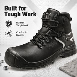 Lemaitre MAX HIGH UK BLACK 2.0 S3 Safety Boots