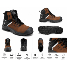 MAX UK BROWN 2.0 S3 Sicherheitsstiefel Stahlkappe