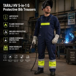Spodnie ogrodniczki TARAJ HV 5w1 G art. 7-03