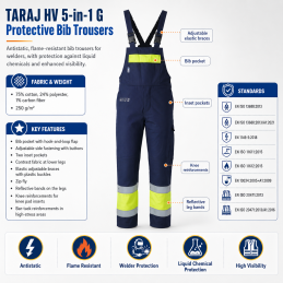 Spodnie ogrodniczki TARAJ HV 5w1 G art. 7-03