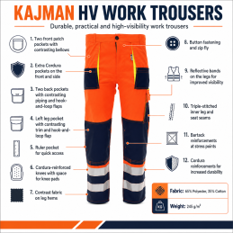 Work Trousers KAJMAN HV