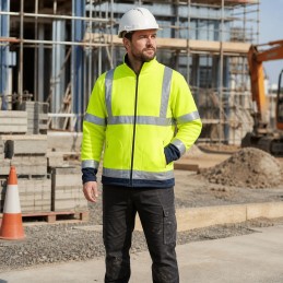 Veste polaire jaune KAJMAN HV haute visibilité