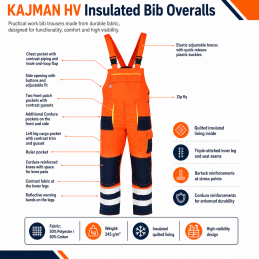 Insulated Bib Trousers KAJMAN HV