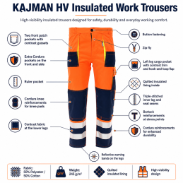 Insulated Work Trousers KAJMAN HV