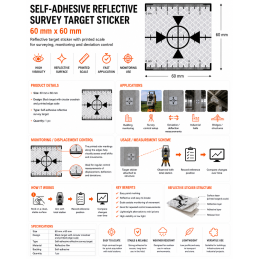 Reflexzielmarke 40mm, 60mm, 100mm