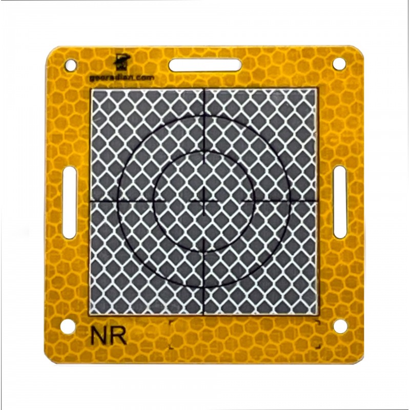 Refleksyjny punkt pomiarowy 60x60 mm – marker geodezyjny