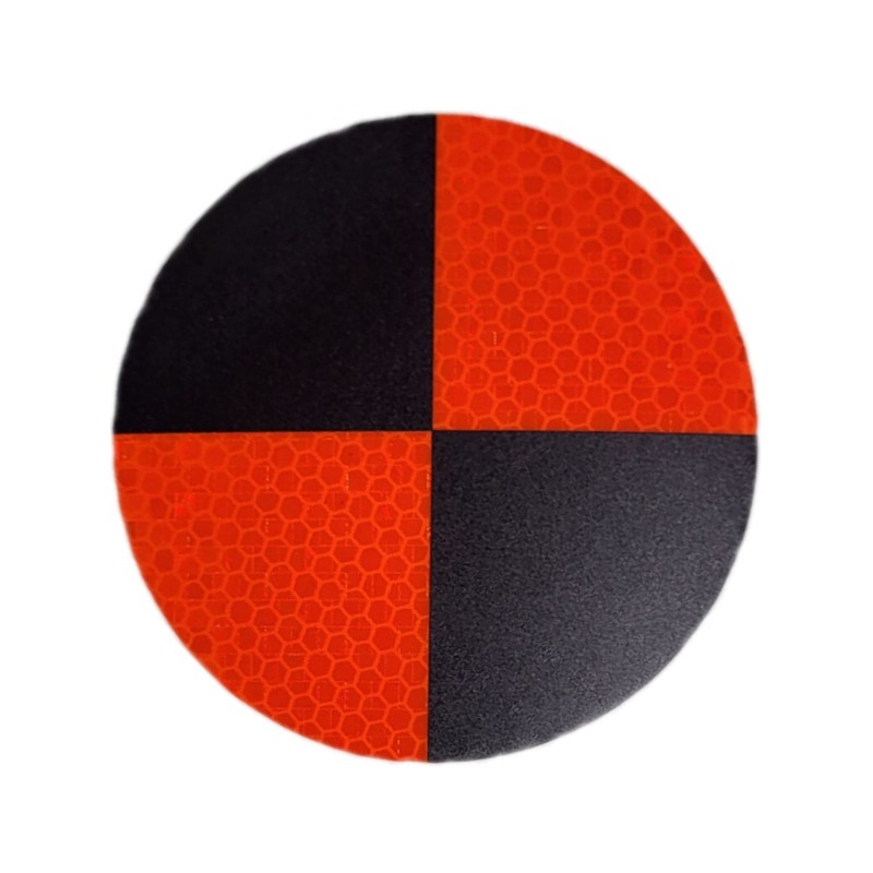 Samoprzylepny punkt referencyjny dla dronów UAV, skanerów 3D, LIDAR, fi10cm czerwony 10 szt.